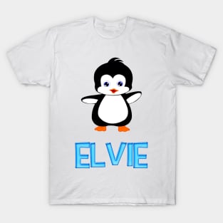 Elvie Penguin Sticker Funny T-Shirt